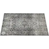 Drum N Base Vintage Persian Drum Mat Grey 130cm x 90cm