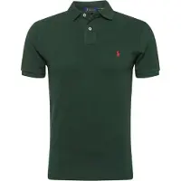 Ralph Lauren Polo Ralph Laurentil mænd. 710795080018 Slim fit pique polo shirt grøn (XS), Casual, Bomuld, Korte ærmer