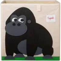 3 Sprouts Opbevaringskasse - 33x33x33 - Gorilla - - OneSize - Kasse
