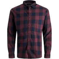 Jack & Jones Gingham Plus Size Skjorte Med Lange ærmer