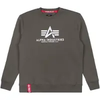 Alpha industries Sweatshirt oliven / rød / hvid