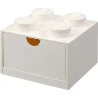 LEGO 4-knops skrivebordsskuffe - hvid 5006313