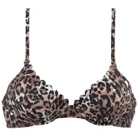 LASCANA Bikinioverdel 'Lexa' brun / sort