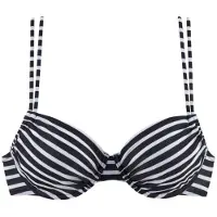Venice beach Bikinioverdel sort / hvid