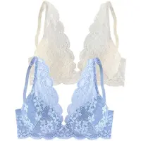 Petite fleur BH creme / himmelblå
