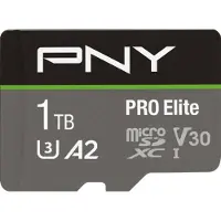 PNY PRO Elite - Flashhukommelseskort - 1 TB - A2 / Video Class V30 / UHS-I U3 / Class10 - microSDXC UHS-I