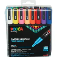 Posca Tuscher - PC-3M - 16 stk. - Multifarvet - - OneSize - Tusch