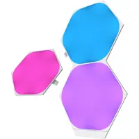 Nanoleaf Shapes Expansion pack - Trådløst belysningssæt - LED x 3 - 16 millioner farver - 1200-6500 K - hexagon