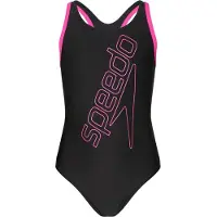 Speedo Badedragt - Boomstar Placement Flyback - Sort - - 6 år (116) - Badetøj