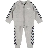 Hummel Sweatsæt - HMLBille - Gråmeleret - - 68 - Sweatsæt