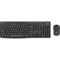 Logitech Mk295 Silent Wireless 2.4 Ghz Graphite Tastatur Og Mus Fransk