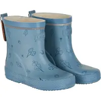 CeLaVi Gummistøvler - Kort - Smoke Blue m. Print - - 31 - Gummistøvler