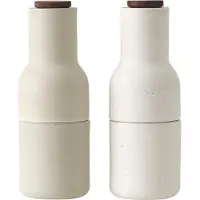 Menu Bottle Grinder krydderikværn keramik 2-pak Sand (valnøddelåg)