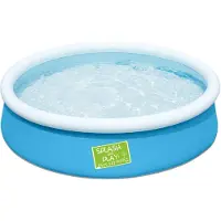 Bestway Fast Set 57241, 477 L, Oppustelig pool, Blå, Grøn, Orange, 1,93 kg