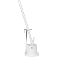 Vikan Toiletbørste, , 72x18x18cm, hvid, galvaniseret stål/polyester/PP, 33% genanvendt plast