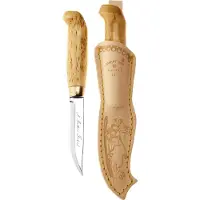 Marttiini Lynx 121 121010, Satin Stainless Steel, Curly Birch outdoor knife