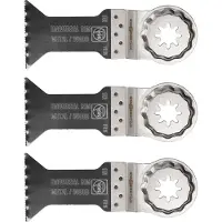 Fein 63502152220, Savklinge, Rør, Gipsplade, Plast, Profil, Metalplader, Træ, Bimetal, 60 mm, 44 mm, 3 stk