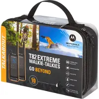 Motorola Talkabout T82 Extreme - Twin Pack - transportabel - tovejs radio - PMR - 446 MHz - 16 kanaler - sort, gul (pakke med 2)