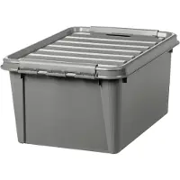 SmartaSaker Opbevaringskasse Recycled 31 grå - 32 ltr. 50x39x26 cm - (1 stk.)