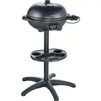 Severin PG 8541 - Havegrill - elektrisk - 1320 cm2 - indbygget termometer - mat sort