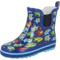 Beck Gummistøvler 'Elephants' navy / turkis / blandingsfarvet / sort