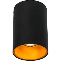 QAZQA Smart spotlight sort med guld inkl. WiFi GU10 lyskilde - Deep
