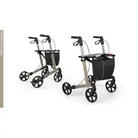 Rehasense Server rollator - Champagne - Udendørs rollator - Indendørs rollatorer - Udendørs rollator + Indendørs rollator