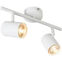 QAZQA Moderne spotlys hvid inkl. 2 WiFi GU10 pære Justerbar - Jeana