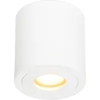 QAZQA Moderne rund loftspot hvid IP44 - Capa