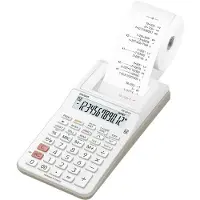 Casio HR-8RCE, Desktop, Udskrivning, 12 cifre, 1 Linier, Batteri, Hvid