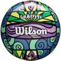 Wilson Cast Away Mini Volleyball - White Holdable 18 -Panel Synthetic Material Cover Ideel Størrelse til visning