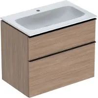 Geberit Møbelsæt iCon smal 2 skuf 75x63 eg
