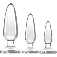 NSNovelties Jelly Rancher 3x Clear Pleasure Plugs Training Kit