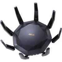 Asus RT-AX89X - Trådløs router 8-port switch - 10GbE - WAN-porte: 2 - Wi-Fi 6 - Dual Band