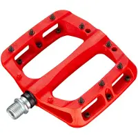 HT pa03a flade pedaler forst?rket nylon unisex voksen r?d