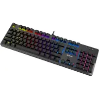 Denver GKK-330 gaming-tastatur med mekaniske kontakter og RGB-belysning - nordisk layout