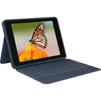 Logitech Rugged Combo 3 For Education - keyboard and folio case - Tastatur & Folio sæt - Blå