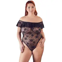 Cottelli collection Carmen Bodystocking med Blonder