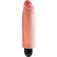 Pipedream Stiffy Vibrerende Dildo 18.5 cm - Naturlig Lys