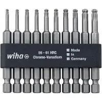 Wiha 32804, 10 stk, Torx, T10, T15, T20, T25, T30, 70 mm, 188 g