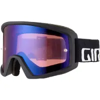 Giro Goggles BLOK MTB black grey (Rød spejlglas, VIVID-Carl Zeiss TRAIL + klart glas 99% S0)