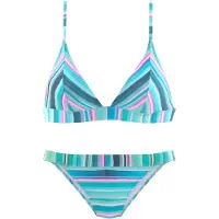 Venice beach Bikini turkis / aqua / pink / hvid