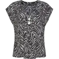 LASCANA Bluse sort / hvid