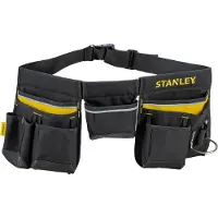 Stanley 1-96-178, Værktøjsbælte, Sort, Gul, Nylon, 5 lommer, 600 D, Klemmespænde