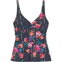Sunseeker Tankini-overdel '' mørkeblå / pink