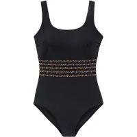 LASCANA Badedragt beige / brun / sort