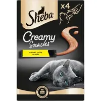 Sheba Creamy Snacks med kylling kattesnack (4 stk.)