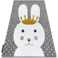 Rugsx Tæppe PETIT BUNNY KANIN grå 180x270 cm