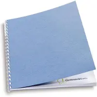 GBC Indbindingsomslag LeatherGrain A4 250 g Blå