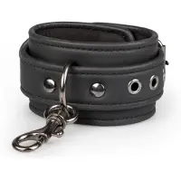 Easytoys Fetish Collection - bondage sæt - halsbånd håndjern fodjern - sort